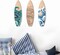 3 Pieces Summer Surfboard Wall Decor Surfboard Wooden Beach Decor for Bedroom Surf Boards for Decorating Beach Art Room Bedroom Party